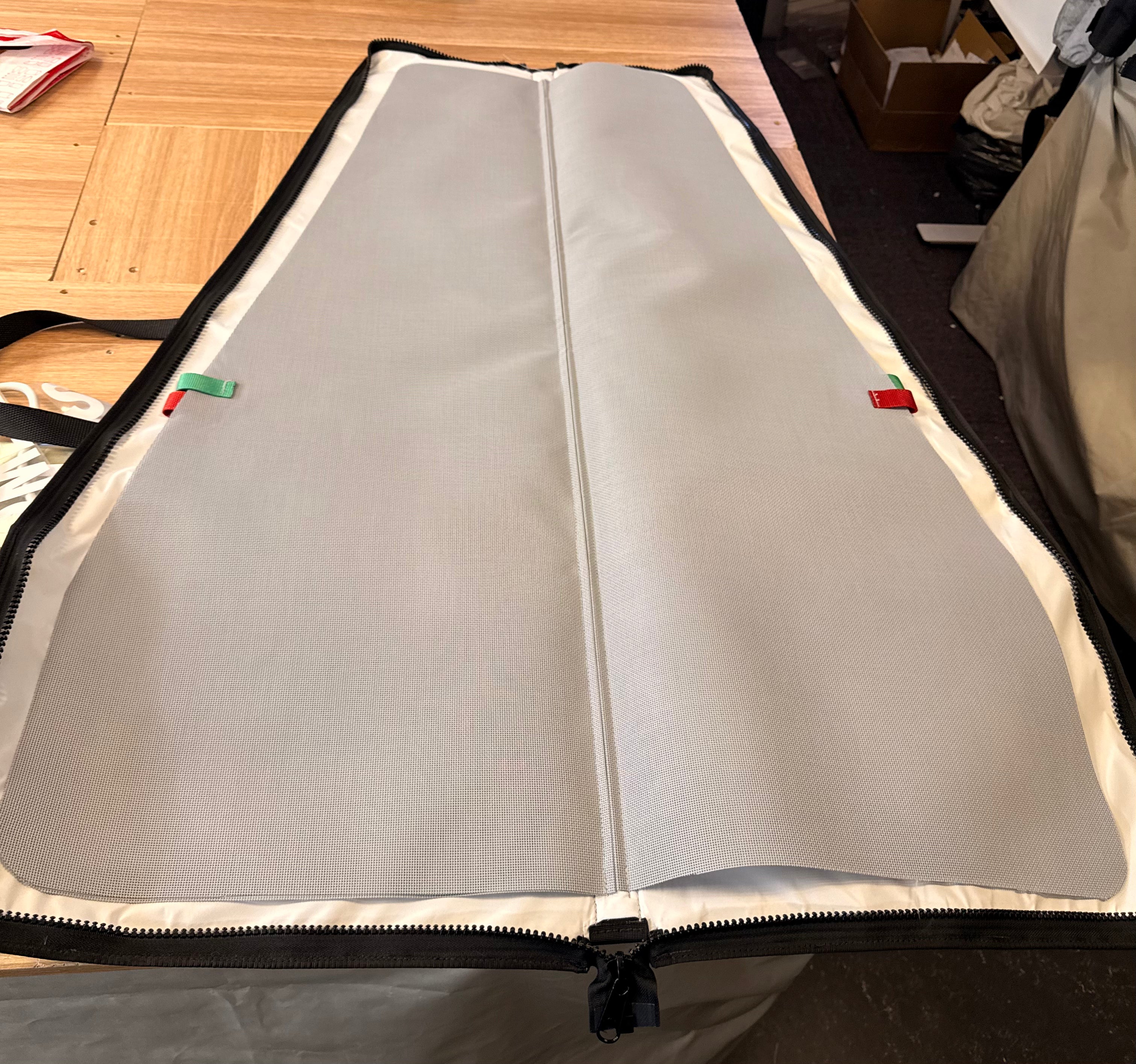 Sail wardrobe for radio controlled sailboats